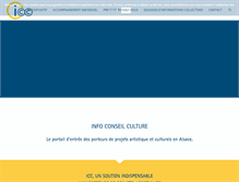Tablet Screenshot of infoconseil-culture.com